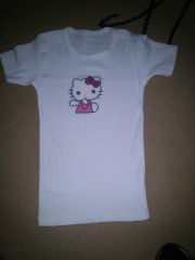 Hello Kitty - hotovo - na tričko