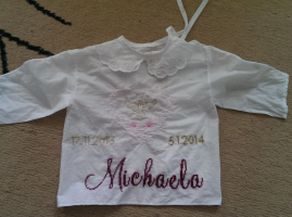 29.12.2013 - krstná košielka pre neterku Michaelu - vypraté
